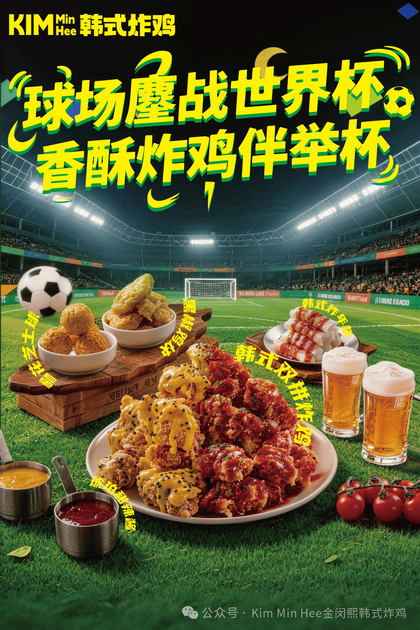 熬夜看球不怕累,一口炸鸡全到位!2026世界杯,KimMinHee陪你燃情一整夜!